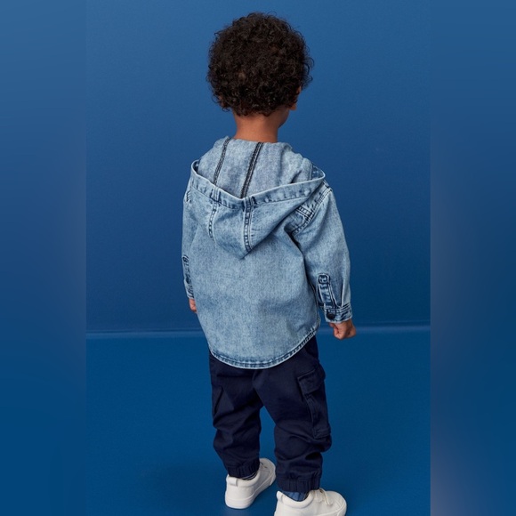 NWT Next Blue Denim Hooded Shacket size 1 1/2-2Yrs - Picture 14 of 14
